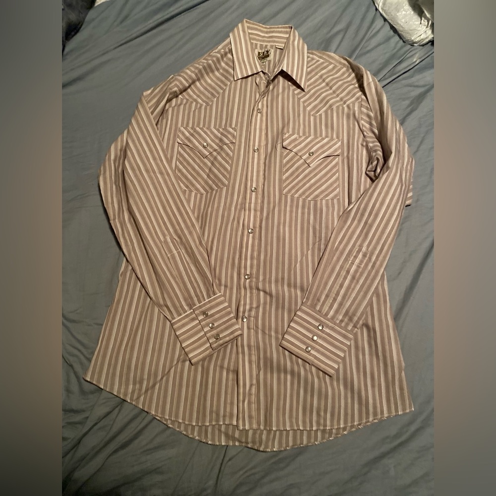 Rly cattleman size medium pearl snap